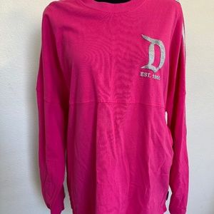 Disney Spirit Jersey Pink with Silver Glitter Adult M
